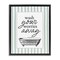 Stupell Industries Wash Worries Away Green Stripes Floating Frame, design by Lettered and Lined
